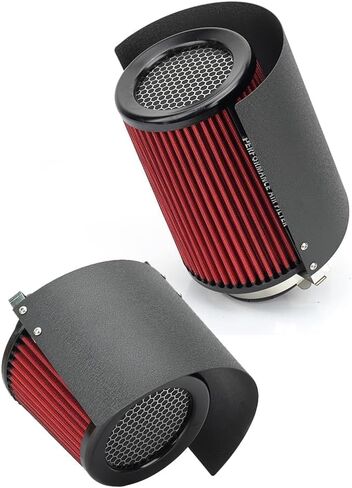 Universal Car Air Filter Cover Heat Shield, Car Air Filter Cover Stainless Steel Heat Shield, for 2.5-4 Inch Cone or Cylinder Filter (Big) in Kuwait