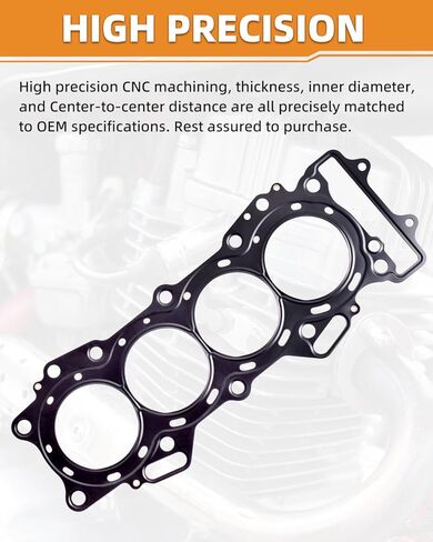 Gasket Kit for Kawasaki-Ninja ZX-6R ZX636 2013 2014 2015 2016 2017 2018 2019 2020 2021 2022 2023 2024 2025, Complete Cylinder Head Gasket Rebuild Set, 11054-1643, 11061-0250, 11061-0249 in Kuwait