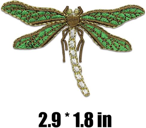 6 Pack Delicate Embroidered Patches, Dragonfly Embroidery Patches, Iron On Patches, Sew On Applique Patch, Custom Backpack Patches for Women, Boys, Girls, Kids in Saudi Arabia