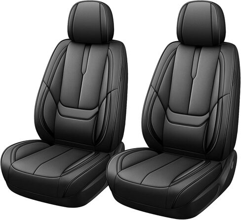 Custom Fit Seat Covers for Cadillac Escalade 2000-2025, Abrasion & Stain-Resistant Leatherette, Soft Breathable Design for Lasting Comfort(5 Seats Luxury,Black) in Saudi Arabia