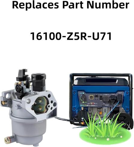 OEM-Spec 16100-Z5R-U71 Carburetor Fits for Honda GX390 GX390RT1 GX390R1 GX390U1 GX390R2 (Be89F B) GX390UT1, Carb Replaces 8302861, with Generator Fuel Tank Shut off Valve and Air Filter ﻿ in Saudi Arabia