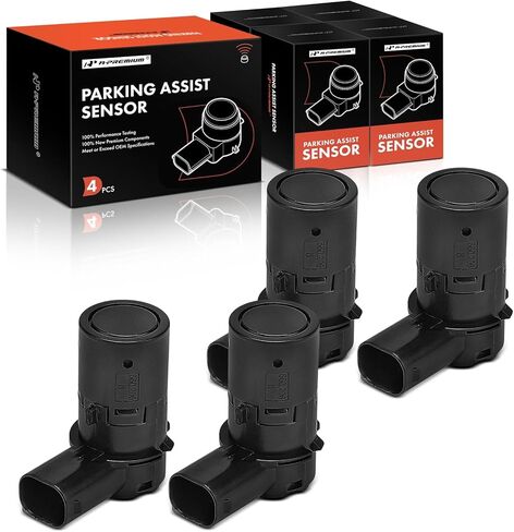 A-Premium 4-PC Rear Reverse Backup Parking Assist Sensor Compatible with Saab Models - 9-5 2006 2007 2008 2009 in Kuwait