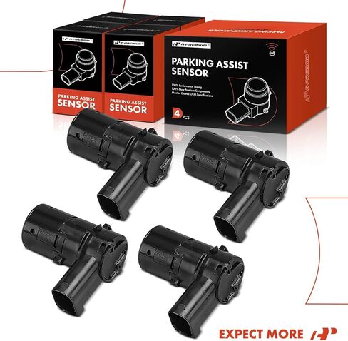 A-Premium 4-PC Rear Reverse Backup Parking Assist Sensor Compatible with Saab Models - 9-5 2006 2007 2008 2009 in Kuwait