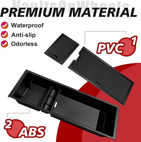 VaultsOnWheels Center Console Organizer Compatible with 2015-2025 2026 Ford F150 F-150 Accessories Armrest Middle Console Divider Storage Box Divider Insert Organizer(Bucket Seats ONLY) in Saudi Arabia