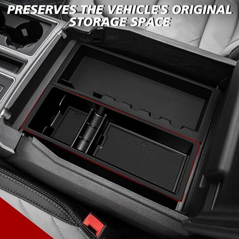 VaultsOnWheels Center Console Organizer Compatible with 2015-2025 2026 Ford F150 F-150 Accessories Armrest Middle Console Divider Storage Box Divider Insert Organizer(Bucket Seats ONLY) in Saudi Arabia