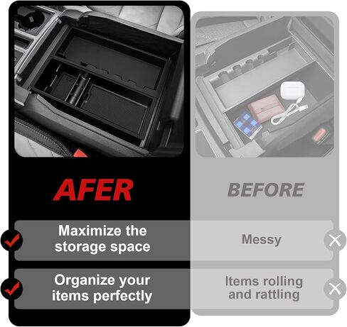 VaultsOnWheels Center Console Organizer Compatible with 2015-2025 2026 Ford F150 F-150 Accessories Armrest Middle Console Divider Storage Box Divider Insert Organizer(Bucket Seats ONLY) in Saudi Arabia