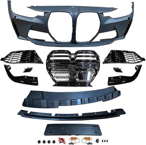 M3 G80 Style Front Bumper Conversion Kit Compatible with 2013-2018 BMW 3 Series F30 | Unpainted Polypropylene | Complete Kit with Grille & Accessories in Kuwait