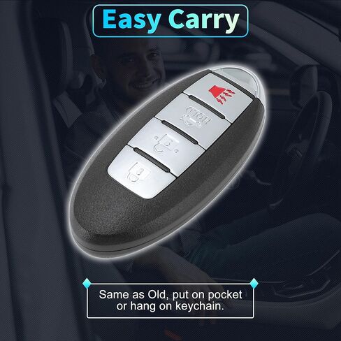 X AUTOHAUX CWTWB1U787 433Mhz Replacement Keyless Entry Remote Smart Key Fob for Infiniti Q70 14-19 for Infiniti M37 11-12 285E31LL0D 46 Chip 4Buttons 2Pcs in Kuwait