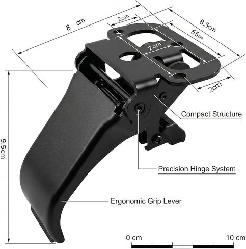 Hard Top Latch Clamp for Unlimited 2007-2018, Matte Black, Heavy-Duty Steel Core with Composite Plastic in Saudi Arabia