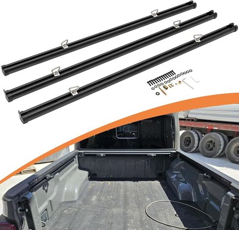Jeep Gladiator Tie Rails - Heavy Duty Trail Rail Cargo Management System for 2020-2026 Jeep Gladiator JT (Part #82215956) in Saudi Arabia