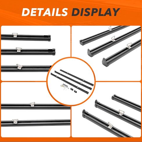 Jeep Gladiator Tie Rails - Heavy Duty Trail Rail Cargo Management System for 2020-2026 Jeep Gladiator JT (Part #82215956) in Saudi Arabia