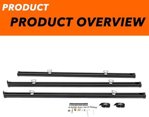 Jeep Gladiator Tie Rails - Heavy Duty Trail Rail Cargo Management System for 2020-2026 Jeep Gladiator JT (Part #82215956) in Saudi Arabia