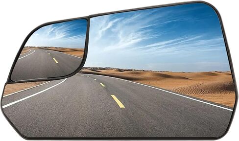 Driver Side Mirror Replacement for Ford Mustang 2015 2016 2017 2018 2019 2020 - Left Side Mirror Glass, Rear View Mirrors Glass in Kuwait