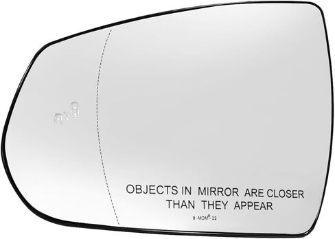 New Left Driver Side Heated Blind Spot Mirror Glass With Backing Plate Fit for Cadillac SRX 2010-2016, Replace 20953697 (Without Auto Dimming) in Kuwait