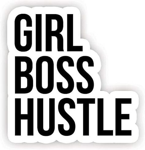 Girl Boss Hustle - Inspirational Quote Stickers Window Truck Car Vinyl Bumper Sticker Decal 5'' in Saudi Arabia