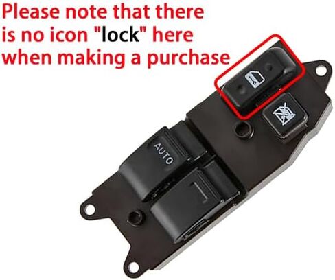 مفتاح نافذة الطاقة يناسب Toyota Tundra 2000-2006/Tacoma 2001-2011/Sienna 98-01/Solara 99-03/FJ Cruiser 07-11، باب التحكم الجانبي للسائق، مفتاح vidrios الرئيسي OEM 84820-08010 84820-10100A in Kuwait