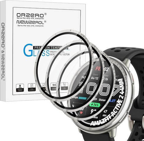 Orzero (3 Pack) Watch Screen Protector Compatible for Amazfit Bip 6, PMMA and PET (Not Tempered Glass) Ultra Thin HD Full Coverage 3D Curved Edge Anti-Scratch in Saudi Arabia