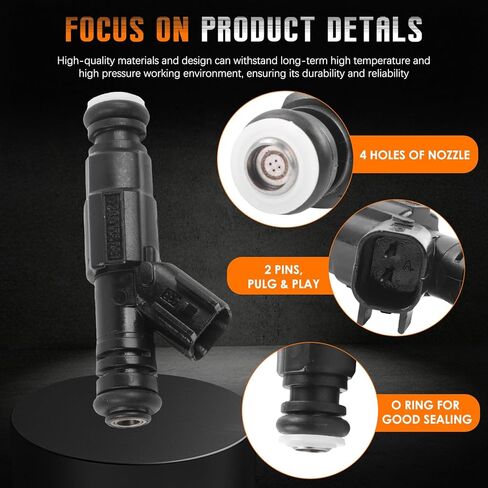 8pcs Fuel Injectors 0280156081 with 4 Holes fit for Marine Mercruiser V8 MPI 4.3 5.0 5.7 350 Mag 6.2, Replace 12567905 885176 in Saudi Arabia