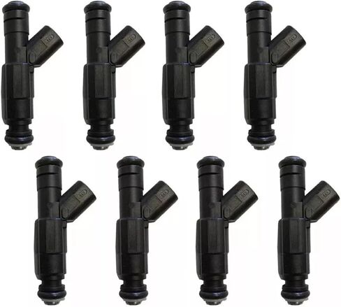 8pcs Fuel Injectors 0280156081 with 4 Holes fit for Marine Mercruiser V8 MPI 4.3 5.0 5.7 350 Mag 6.2, Replace 12567905 885176 in Saudi Arabia
