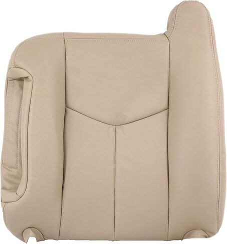 Auto Seat Replacement 2003 2004 2005 2006 Chevy Suburban Tahoe Replacement Genuine Leather Seat Cover (Driver Bottom, Light Tan (Shale Tan)) in Saudi Arabia
