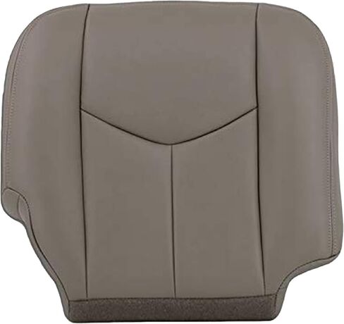 Auto Seat Replacement 2003 2004 2005 2006 Chevy Suburban Tahoe Replacement Genuine Leather Seat Cover (Driver Bottom, Light Tan (Shale Tan)) in Saudi Arabia