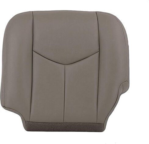 Auto Seat Replacement 2003 2004 2005 2006 Chevy Suburban Tahoe Replacement Genuine Leather Seat Cover (Driver Bottom, Light Tan (Shale Tan)) in Saudi Arabia