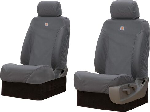 Covercraft Carhartt Super Dux SeatSaver Custom Seat Covers for 2022-2026 Ford Maverick - 1st Row Bucket Seats, Gravel in Kuwait