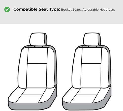 Covercraft Carhartt Super Dux SeatSaver Custom Seat Covers for 2022-2026 Ford Maverick - 1st Row Bucket Seats, Gravel in Kuwait