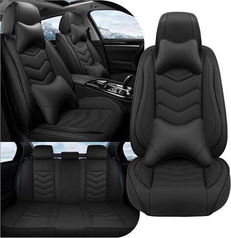 Car Seat Covers Fit for GMC Envoy 2000-2026, Stylish Sport Seat Covers, Waterproof Wear-Resistant Premium Nappa Leather Car Seat Cover.(2 Pcs Front/Beige) in Saudi Arabia