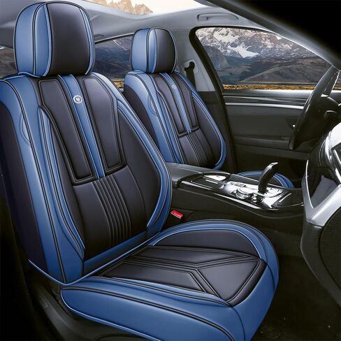 Arazi Car Seat Covers Full Set for Mercedes-Benz GLK-Class GLK350 2010-2015, Nappa Leather Seat Cover Full Coverage Waterproof Seat Protectors (Black&Red Line,5 Seats Standard) in Saudi Arabia