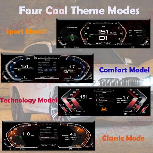 12.3 Inch Digital Instrument Cluster Dashboard Gauge for BMW 3 Series 4 Series F30 F31 F34 F32 F33 F36 2013-2019 in Saudi Arabia