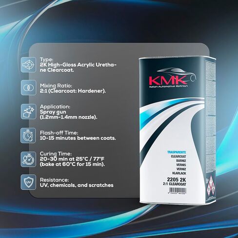 KMK Automotive Refinishing Acrylic 2K Polyurethane Clearcoat 5 Liter in Saudi Arabia
