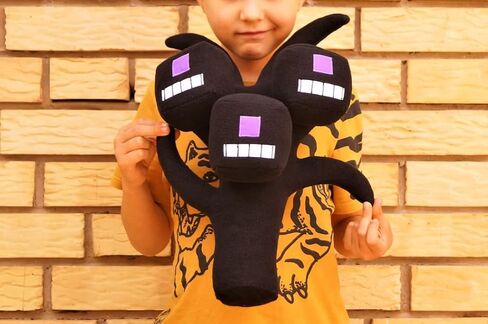 EASELR WeightedPlush 13 Inch Withe Plush Toys, Game Black Stuffed Plushie Doll Gift for Collectible Decoration Kids Game Fans in Saudi Arabia
