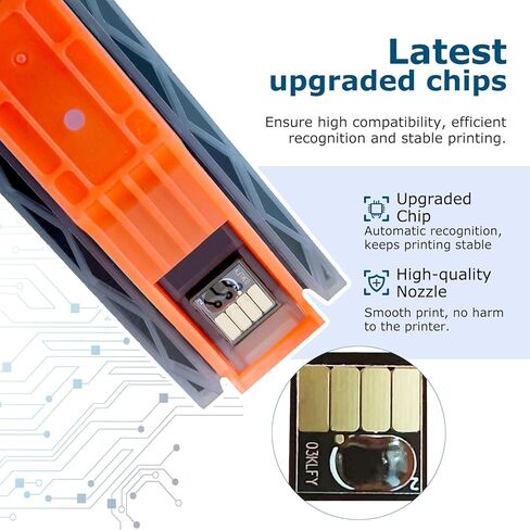 923XL (923e) Ink Cartridges Fit for HP OfficeJet Pro 8130e 8135e 8125e Printers Replacement for 923 e XL for HP923 8122e 8124 8124e 8125e 8132e 8134e 8138e 8139e 8130 Black Cyan Magenta Yellow 4 Pack in Saudi Arabia