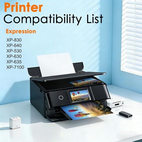 Remanufactured Ink Cartridge for Epson 410 410XL Ink Cartridges 10 Pack with Expression XP-640 XP-830 XP-7100 XP-530 XP-630 XP-635 (Black, Cyan, Magenta, Yellow, Photo Black) in Saudi Arabia