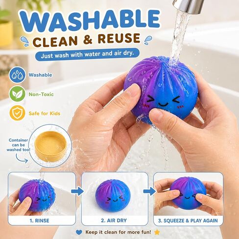 Colorful and Blue Dumpling Squishies New Mystery Squishies Dumpling with Box Stress Relief Balls Sensory Toys Desk Squeeze Toys Gift(2PC) in Saudi Arabia
