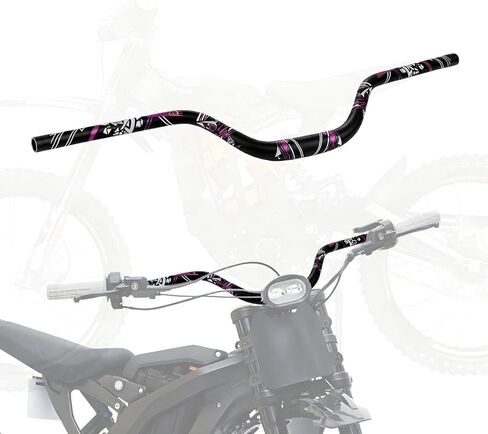 31.8mm Riser Handlebar with Decal for Surron Light Bee X LBX/Talaria X3 XXX Sting MX3 R MX4/E Ride Pro SR S SS/Rawrr Mantis,7075 Aluminum Heighten Handle Bar for Electric Dirt Bike in Saudi Arabia