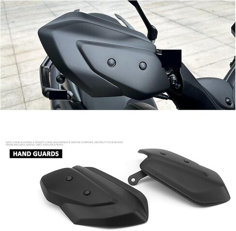 Hand Guard Handguard Protector Compatible with Yamaha X-MAX 125 X-MAX 300 Xmax 125 300 Xmax 2023 2024 Motorcycle Handlebar Protection, Black in Saudi Arabia
