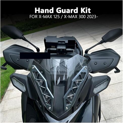 Hand Guard Handguard Protector Compatible with Yamaha X-MAX 125 X-MAX 300 Xmax 125 300 Xmax 2023 2024 Motorcycle Handlebar Protection, Black in Saudi Arabia