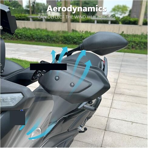 Hand Guard Handguard Protector Compatible with Yamaha X-MAX 125 X-MAX 300 Xmax 125 300 Xmax 2023 2024 Motorcycle Handlebar Protection, Black in Saudi Arabia