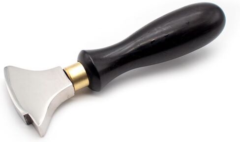 iDili Shoemaker's Edge Iron, Professional Sole Heel Burnishing Tool with Hardwood Handle for Hot Wax Polishing, Glazing & Sealing Leather Edges, Cobbler Repair Tool in Kuwait