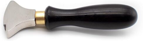 iDili Shoemaker's Edge Iron, Professional Sole Heel Burnishing Tool with Hardwood Handle for Hot Wax Polishing, Glazing & Sealing Leather Edges, Cobbler Repair Tool in Kuwait