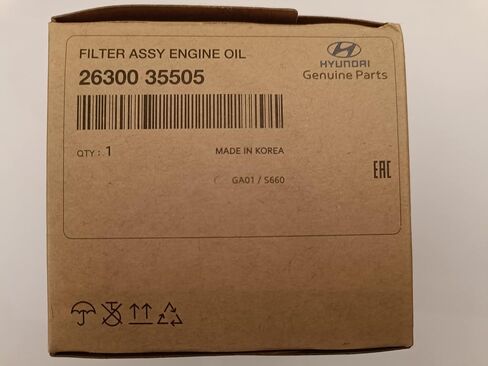 Genuine Hyundai 26300-35504 OEM Replacement Oil Filter in Kuwait