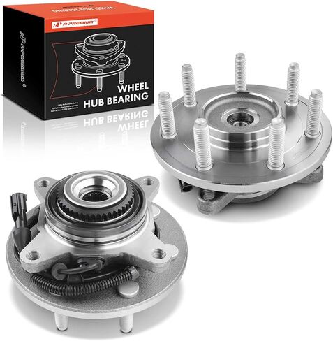 A-Premium 2 × محمل العجلة الأمامية ومجموعة المحور مع ABS و7 عروات متوافقة مع Ford F-150 F150 2004-2005، الدفع الرباعي فقط in Kuwait