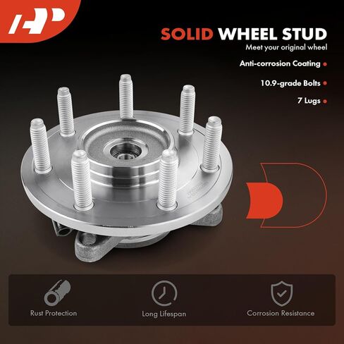 A-Premium 2 × محمل العجلة الأمامية ومجموعة المحور مع ABS و7 عروات متوافقة مع Ford F-150 F150 2004-2005، الدفع الرباعي فقط in Kuwait