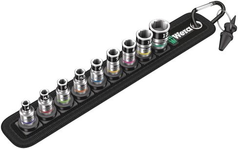Wera Belt 1 Zyklop 1/4" Socket Belt Set with Holding Function Metric 05003880001 in Kuwait
