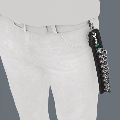 Wera Belt 1 Zyklop 1/4" Socket Belt Set with Holding Function Metric 05003880001 in Kuwait