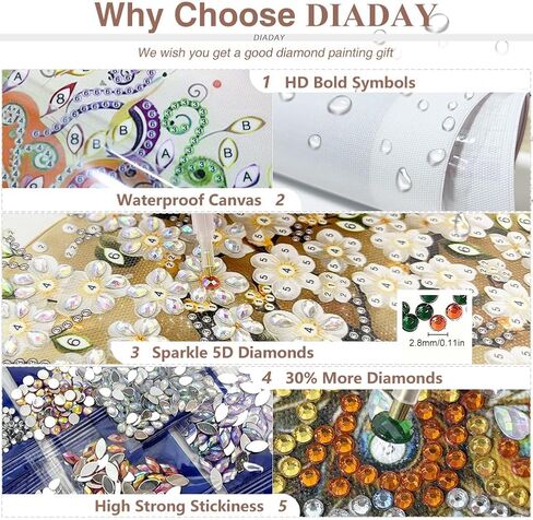 DIADAY 5D Goddess Special Shape Diamond Painting Kits, Elegant Woman Diamond Art Kits for Adults, DIY Crystal Rhinestones Diamond Dots Crafts, Home Wall Decor Gift 12 X 12 Inches in Saudi Arabia