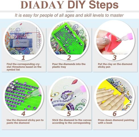 DIADAY 5D Goddess Special Shape Diamond Painting Kits, Elegant Woman Diamond Art Kits for Adults, DIY Crystal Rhinestones Diamond Dots Crafts, Home Wall Decor Gift 12 X 12 Inches in Saudi Arabia