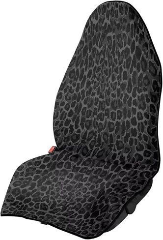 Black Leopard Print Car Front Seat Towel Cover After Gym Swimming Yoga, Waterproof Seat Protector Covers for Cars, Trucks, Vans & SUV, Sweat Towel for Car Seat Washable in Kuwait